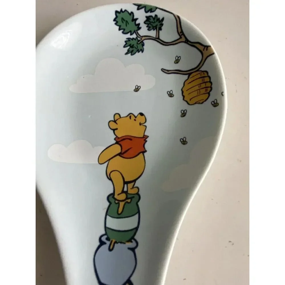 Disney‎ Winnie The Pooh Honey Pot Beehive Spoon Rest Utensil Kitchen Ceramic NEW